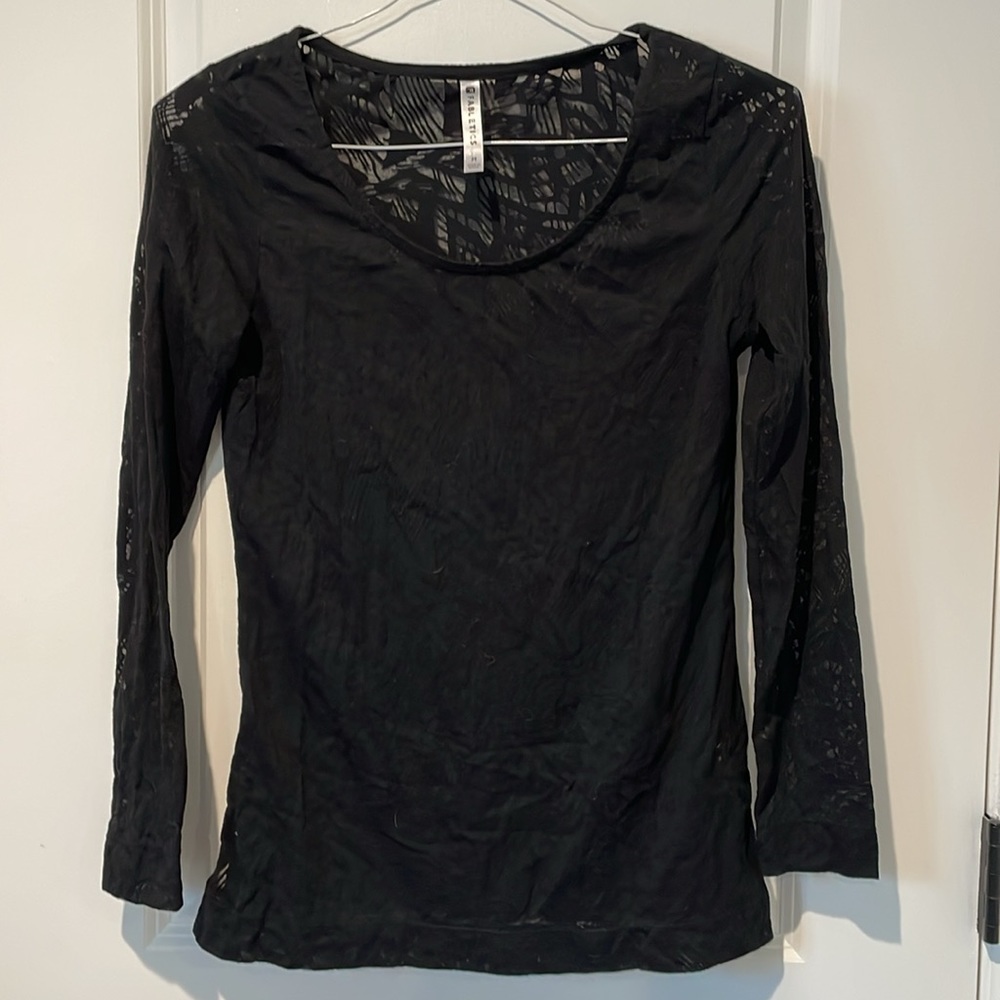 Fabletics Black Long Sleeve Top